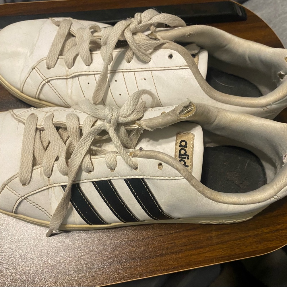 Adidas White and Black Sneakers